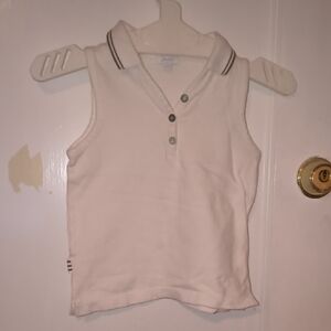 Jacadi | White Sleeveless Polo for Kids